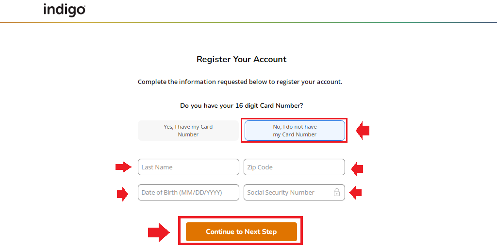 Activate Your Indigo Credit Card Online